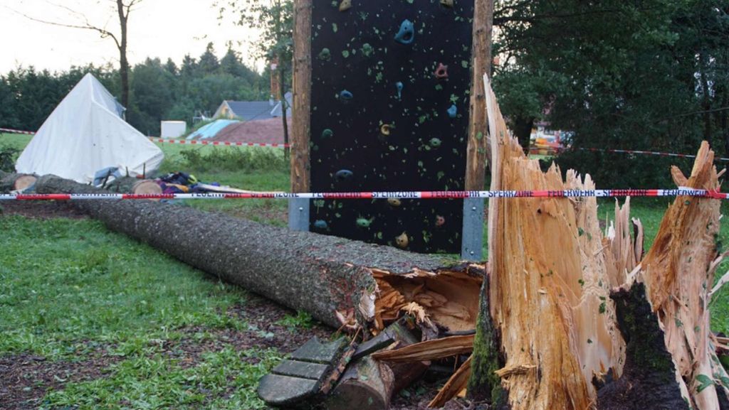 Tod im Zeltlager in Rickenbach: Jugendlicher aus Herrenberg von Baum erschlagen