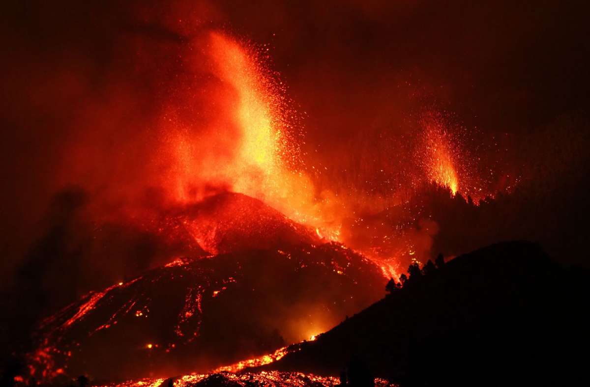 Auf der spanischen Kanareninsel La Palma ist am Sonntag ein Vulkan ausgebrochen. Foto: EUROPA PRESS
