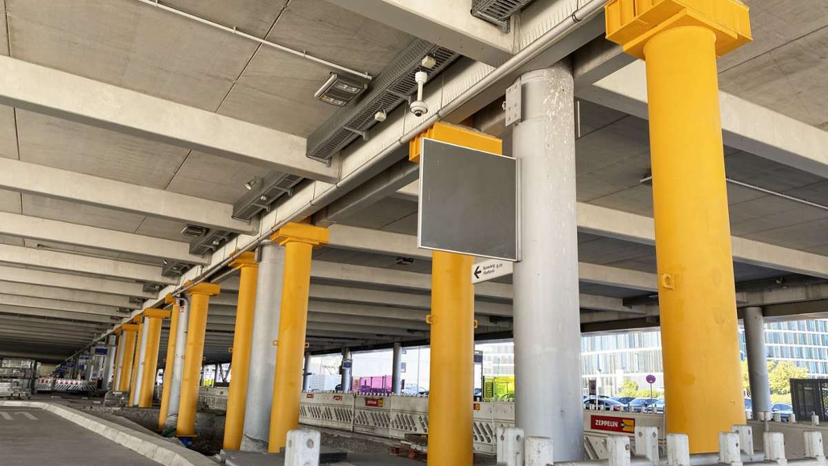 Bau von Stuttgart 21: Busbahnhof am Flughafen wird überwacht