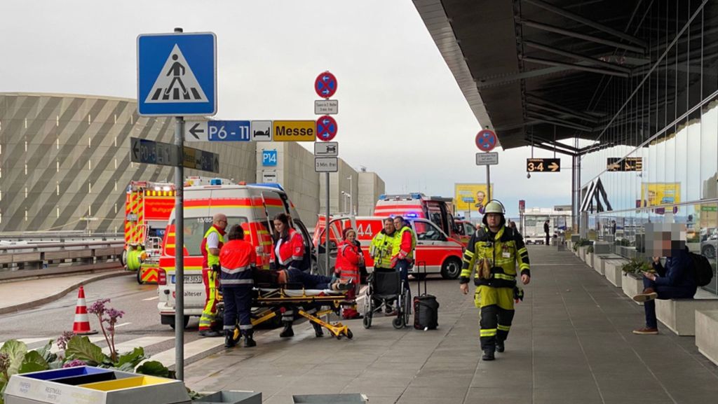 Feuerwehreinsatz am Flughafen Stuttgart: Stechend riechende Flüssigkeit sorgt für Aufregung