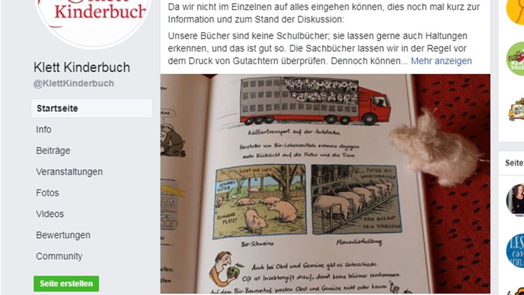 Sieben  Jahre altes Buch  löst Shitstorm  aus: Landwirte wüten gegen Kinderbuch