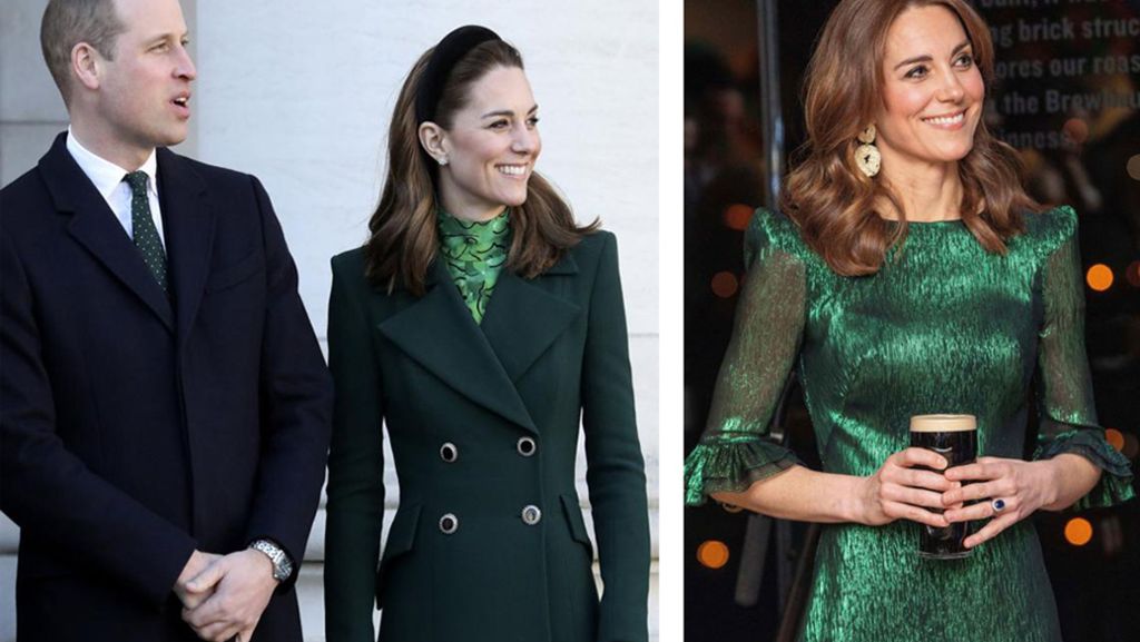 Herzogin Kate und Prinz William: In Irland trägt der Royal Grün
