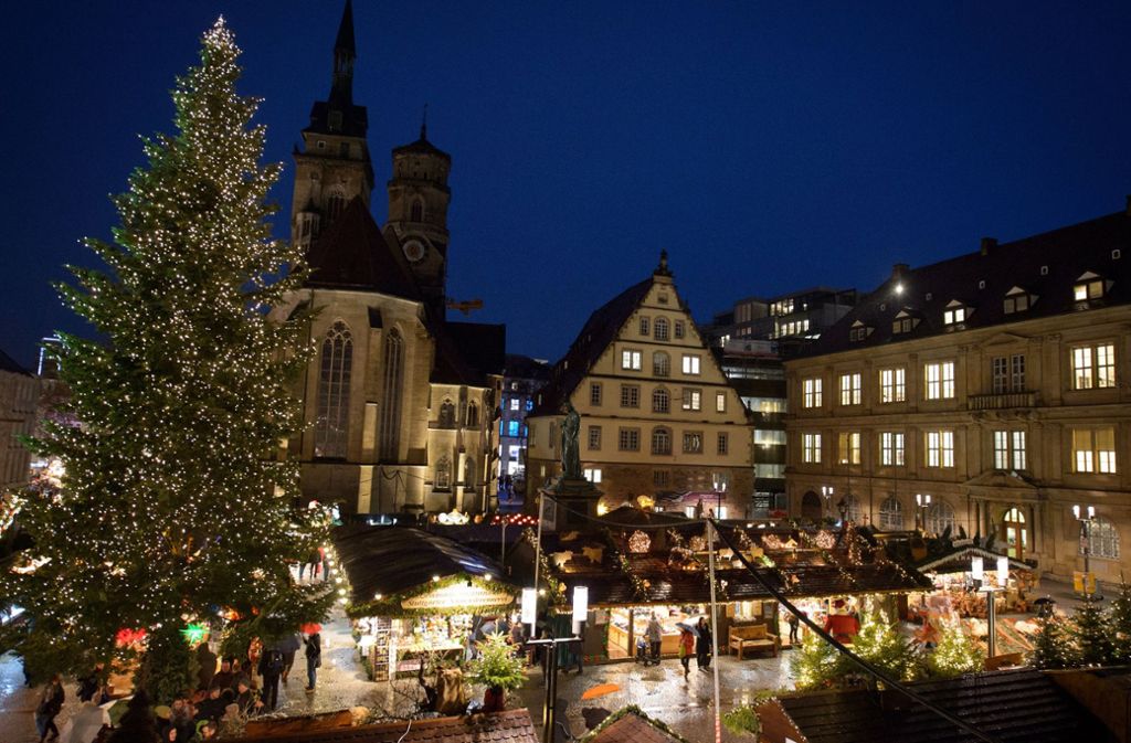Der Weihnachtsmarkt in Stuttgart startet am letzten Mittwoch im November. Foto: dpa
