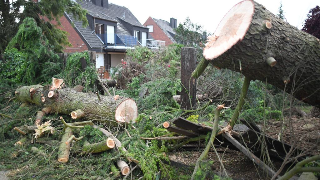 Viersen am Niederrhein: Tornado hinterlässt Schneise der Verwüstung