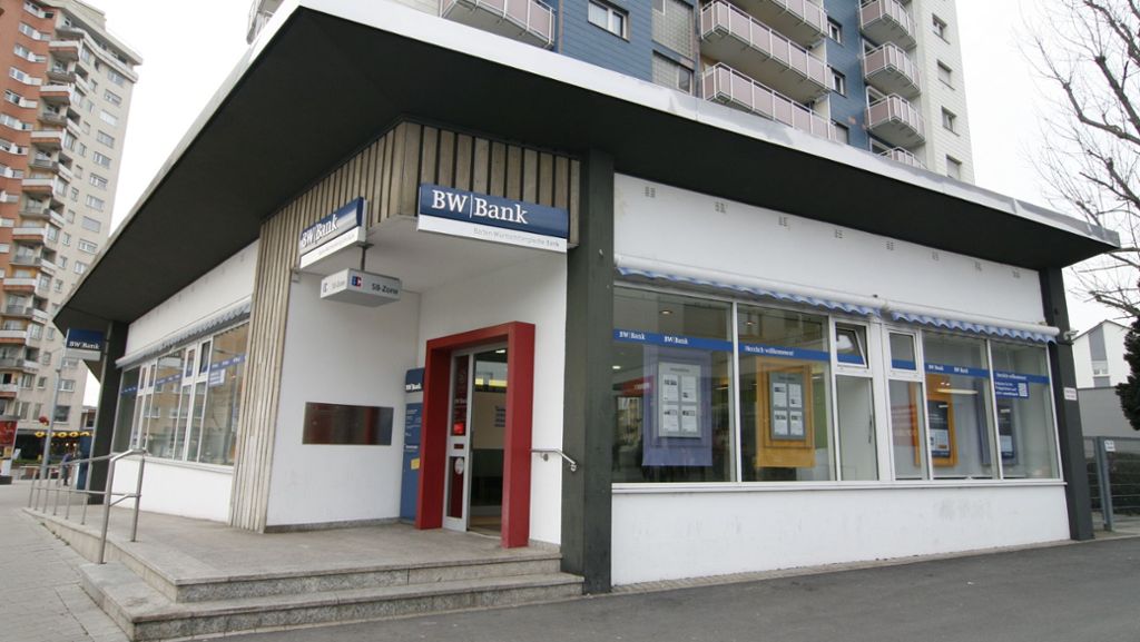 BW-Bank-Filiale in Stuttgart-Rot: Herzlich willkommen – aber nur noch nach Termin