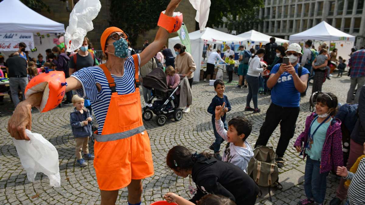  Das Stuttgarter Kinderfest hat wieder live stattgefunden – auf dem Schillerplatz und im Alten Schloss. 