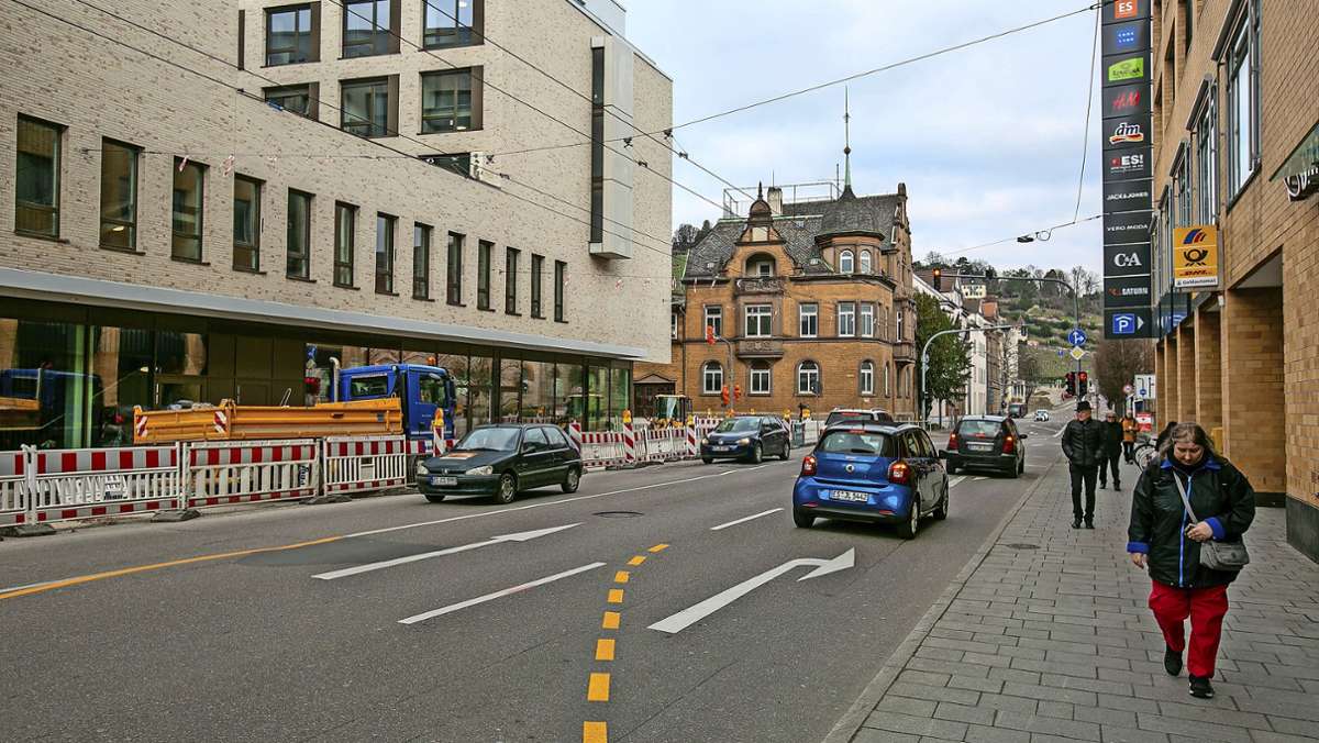 Verkehrspolitik in Esslingen: Berliner Straße verliert eine Fahrspur