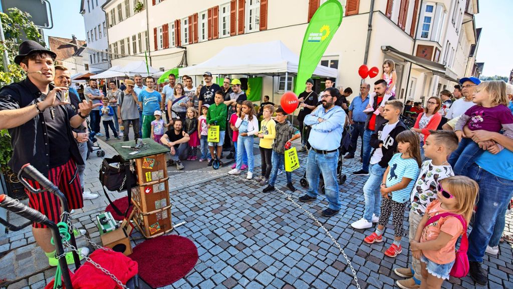 Stadtfest in Göppingen: Volle Gassen dank Straßenkunst und  Lumberjack Bigband