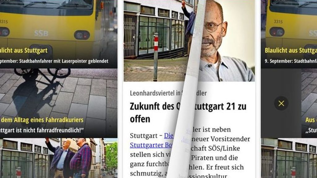 S-Vibe für iOS und Android: Wisch und lies - die neue Stuttgart-App