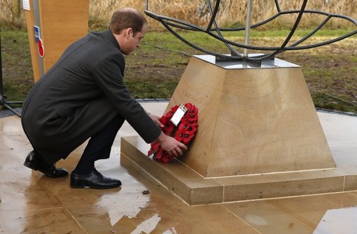 Prinz William weiht ein Denkmal in Staffordshire ein. Foto: Getty Images Europe