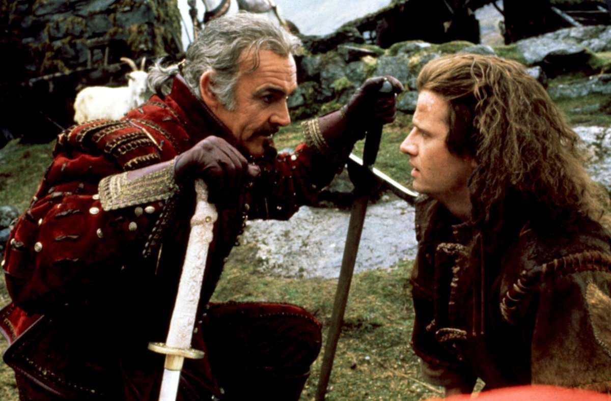 „Highlander“ (1985): Sean Connery und Christopher Lambert
