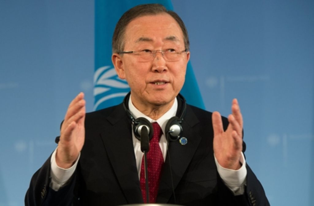 Unmittelbar vor der Eröffnung der Olympischen Winterspiele in Sotschi hat UN-Generalsekretär Ban Ki Moon auf der 126. IOC-Vollversammlung Homophobie mit überraschend deutlichen Worten scharf verurteilt. Foto: dpa