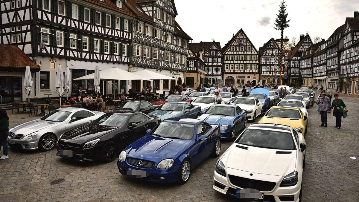 SLK-Treffen in Schorndorf: Mercedessterne funkeln in der Daimlerstadt