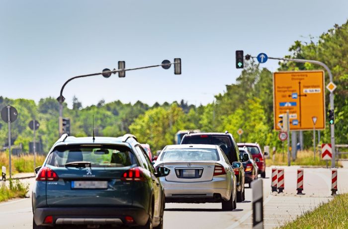 Gesperrte Autobahn  belastet Sindelfinger Stadtgebiet