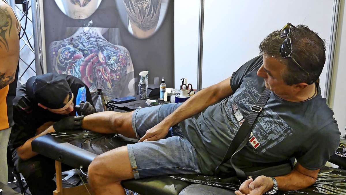 Tattoo-Convention Göppingen: Von der Sucht, sich Tattoos stechen zu lassen