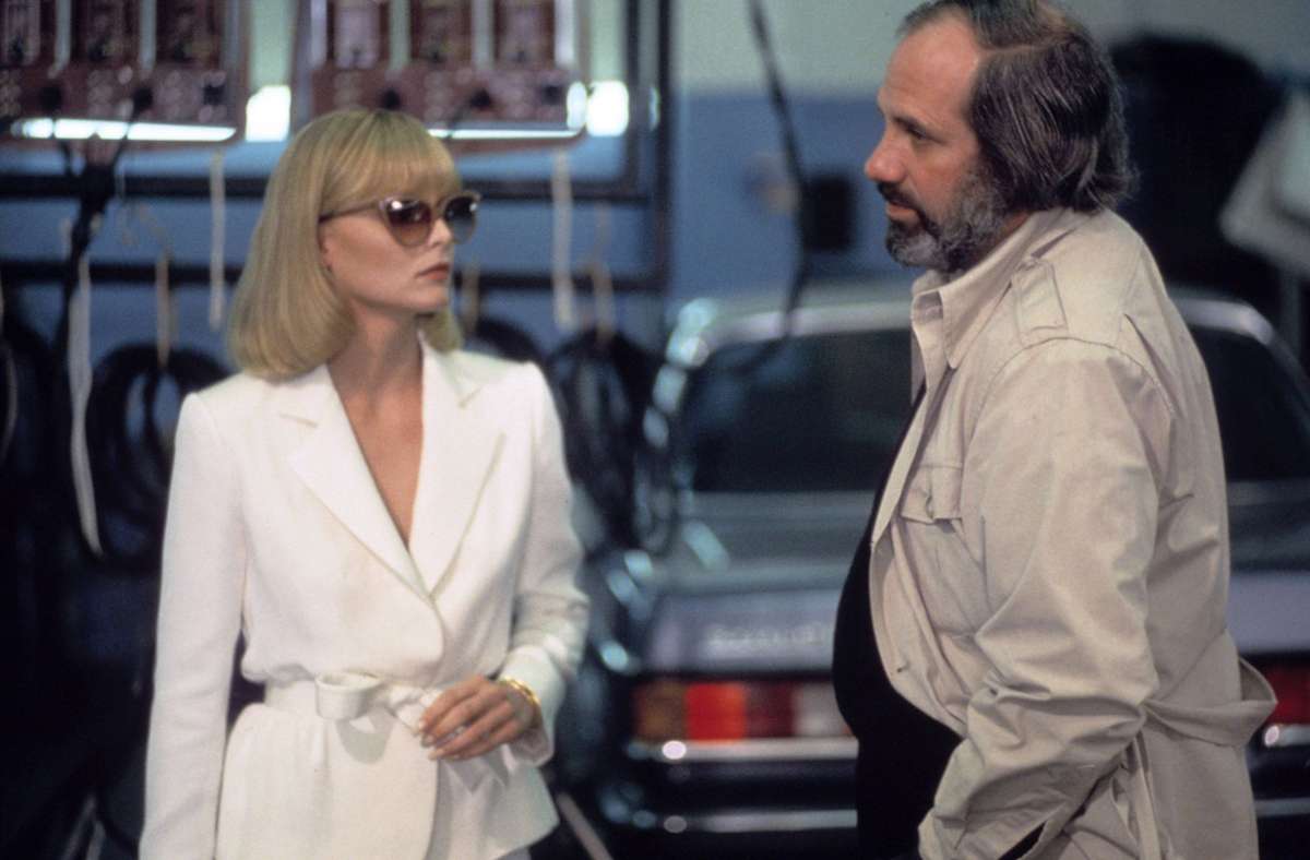„Scarface“ (1983): Brian De Palma am Set mit Michelle Pfeiffer