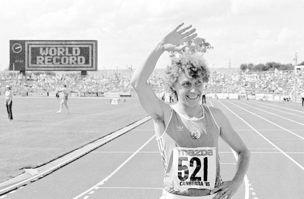 Platz 2: 400 Meter, Frauen: Marita Koch (DDR) 47,60 Sekunden (6.10.1985 in Canberra)
