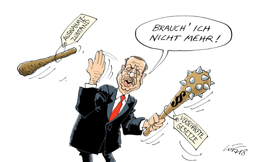 25. Juli 2018 (Luff): Abrüstung à la Erdogan