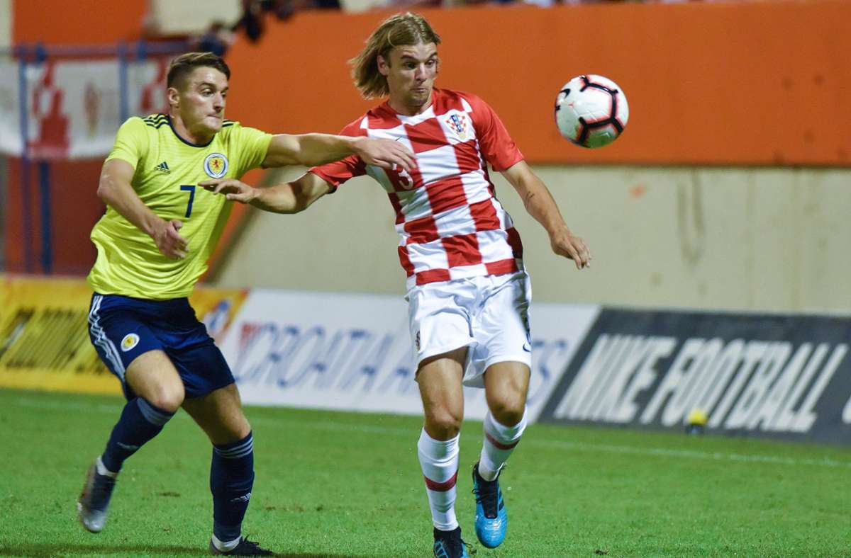 Borna Sosa ist Teil des kroatischen U-21-Kaders. In der EM-Qualifikation geht es für die Kroaten gegen San Marino und Griechenland.