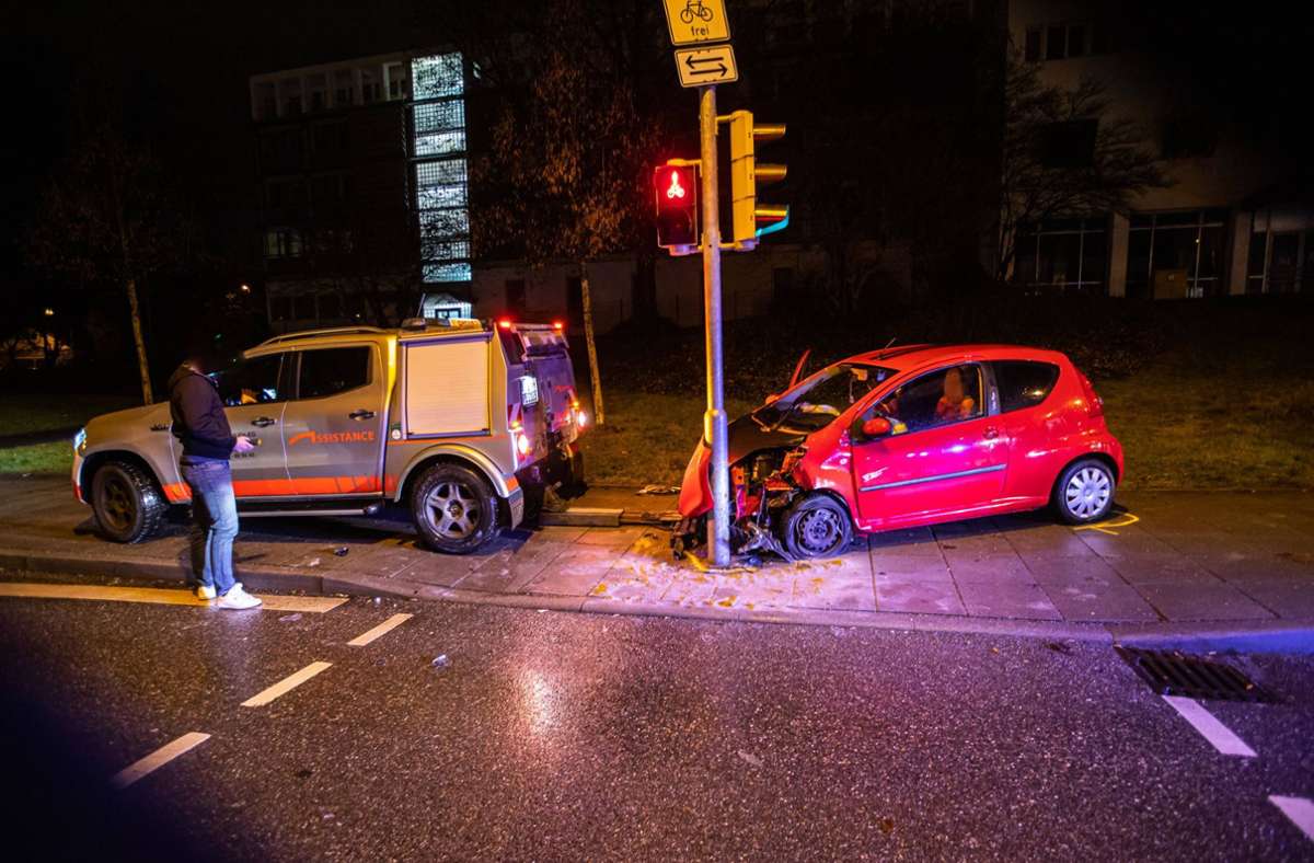 Der Unfall ereignete sich an der Ludwigsburger Straße. Foto: 7aktuell.de/