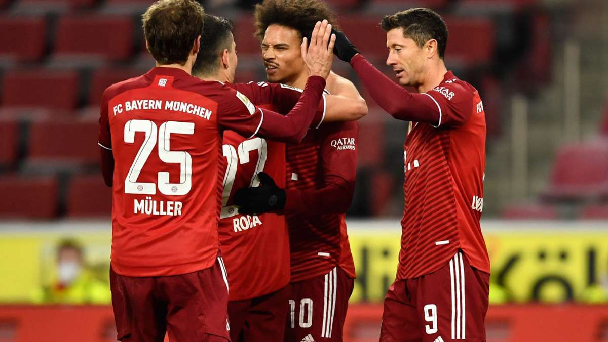  Nach dem Ausrutscher beim 1:2 zum Rückrundenauftakt gegen Gladbach präsentiert sich der FC Bayern wieder in Topform. Union Berlin schließt zum Dritten Hoffenheim auf, Wolfsburg baut seine Negativserie aus. 