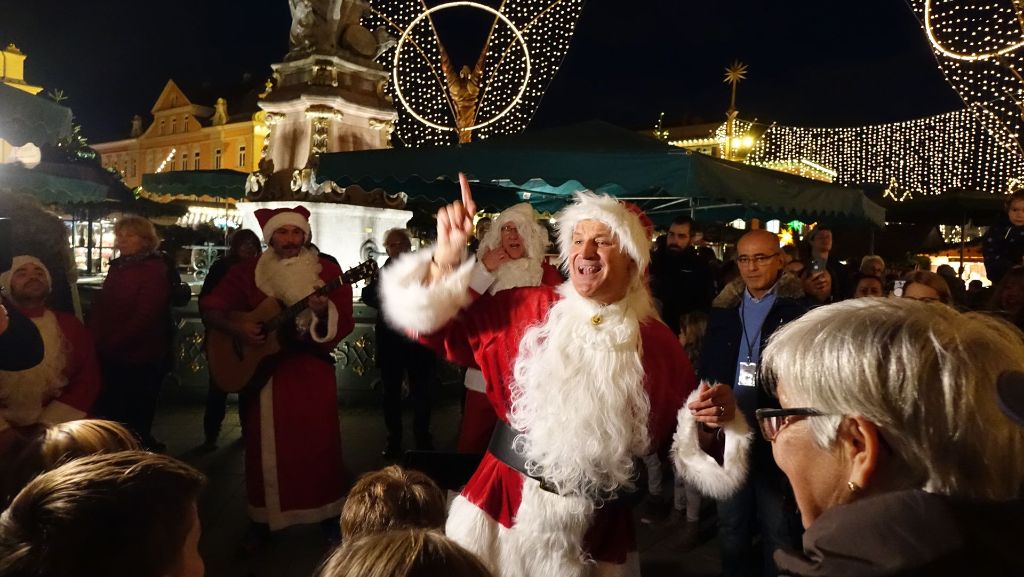 Spontankonzert in Ludwigsburg: Pur singt auf dem Weihnachtsmarkt