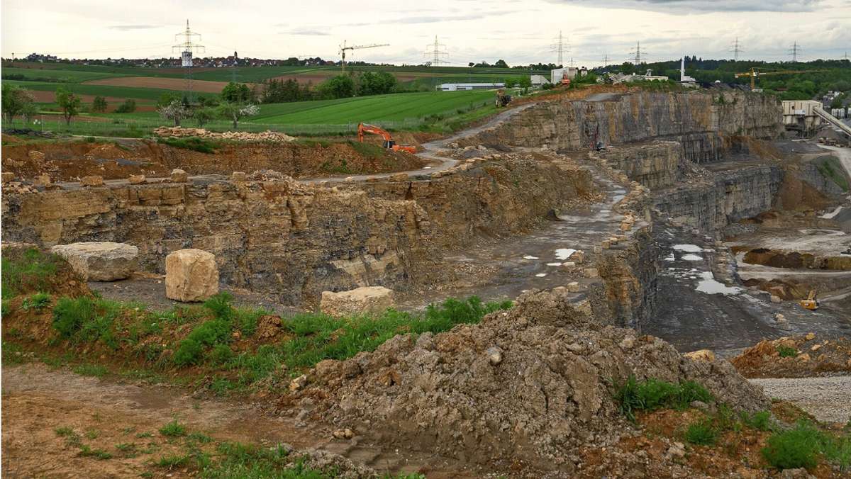 Abbau in Ditzingen: Erweiterung des Steinbruchs ist umstritten