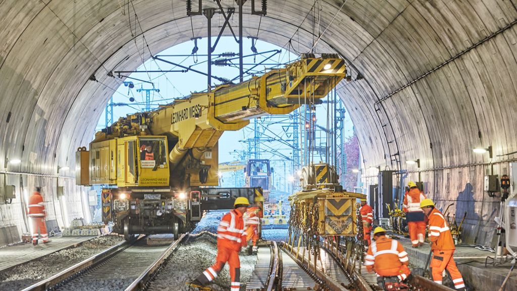 ICE-Strecke Stuttgart-Mannheim: 200 000 Tonnen Schotter für eine ruhige Zugfahrt