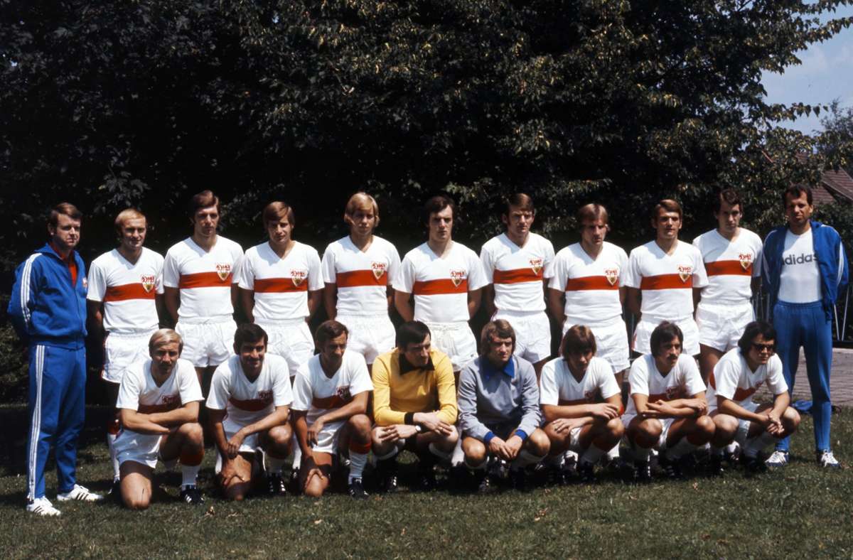 Der VfB als schicker Zweireiher in der Saison 1971/1972.