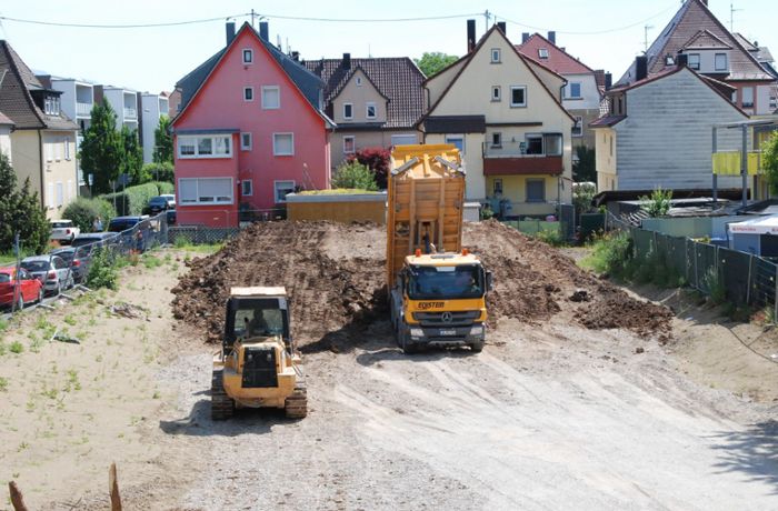 Aufreger in Fellbach: Eine Baugrube sorgt für Frust