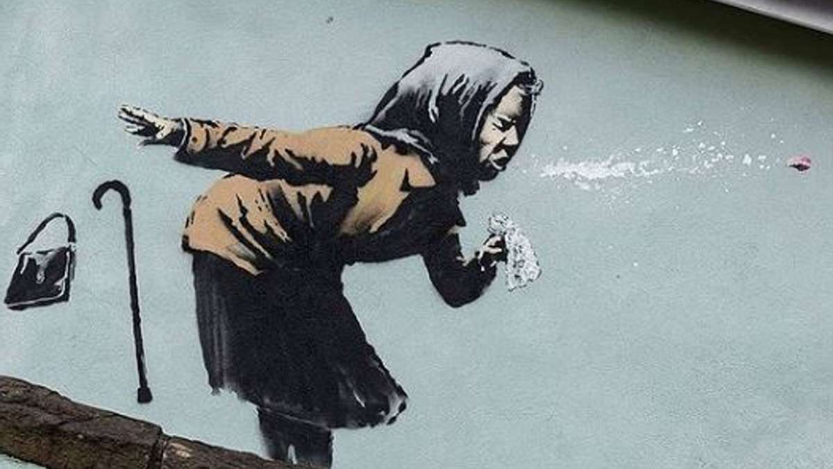 Neues Kunstwerk in Bristol: Ein echter und ein  falscher Banksy
