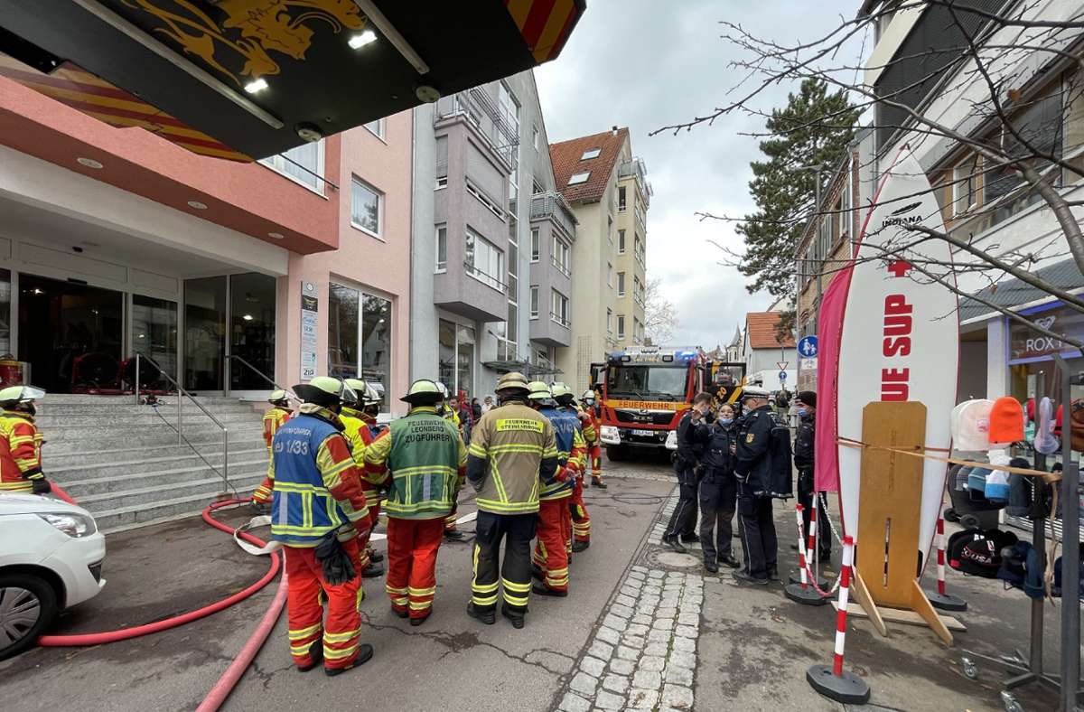 Feuerwehreinsatz in Leonberg am Donnerstagnachmittag. Foto: /SDMG/Dettenmeyer