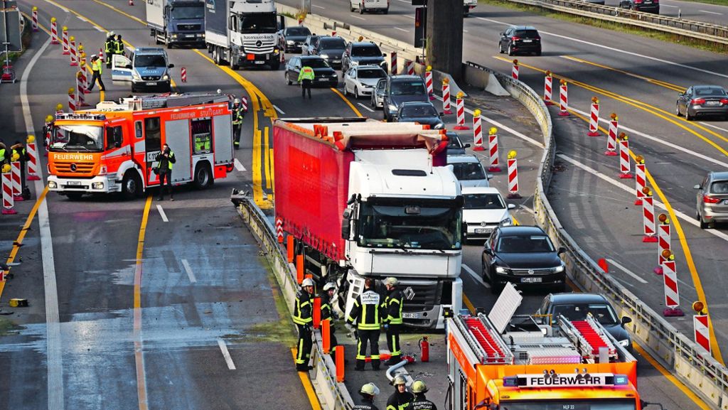Wieder Lkw-Unfall bei Stuttgart-Möhringen: Wann hat das Unfallchaos ein Ende?