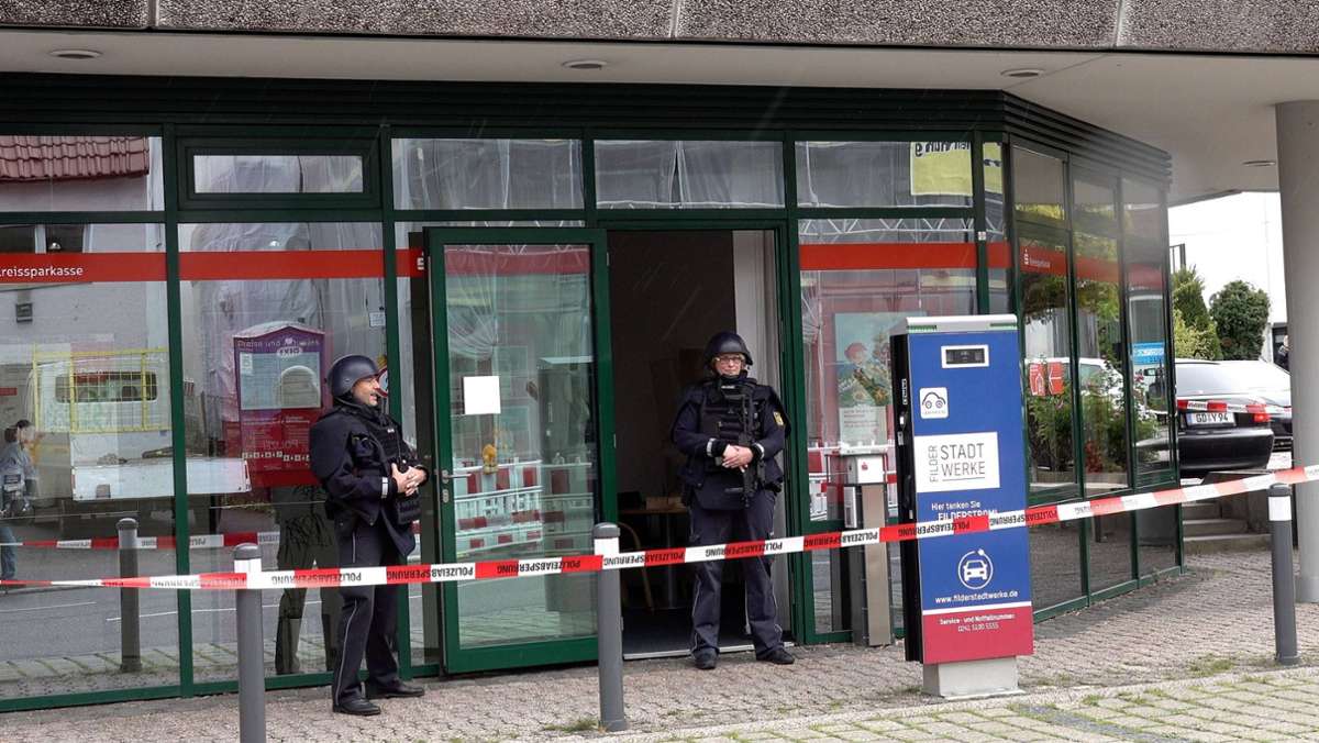 Filderstadt-Bernhausen: Weitere Details zum Banküberfall
