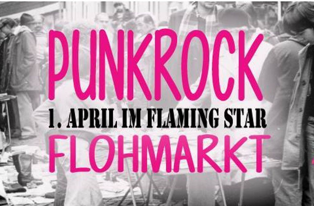 Am Samstag veranstaltet der Laden Flaming Star einen Punkrock Flohmarkt. Zu finden sind Punk-, Vintage-, Rockabilly-Schätze, alte Creepers, Docs und Bandshirts. Der Flohmarkt geht von 11 bis 18 Uhr. Zu Veranstaltung geht es hier.